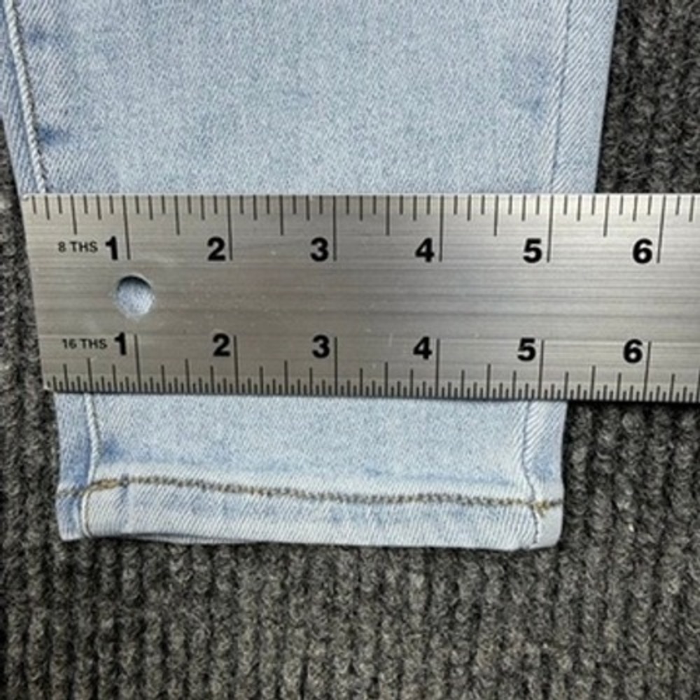Wax Jean Authentic Destructed Push Up Skinny Jeans Light Wash 90299XL Size 20 - Picture 7 of 13